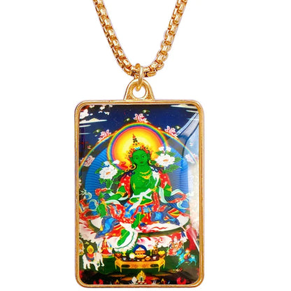 Tara Guanyin Guru Rinpoche Buddha God of wealth Amulet Pendant Thailand Tibet efficacious safety good luck exorcise evil spirit