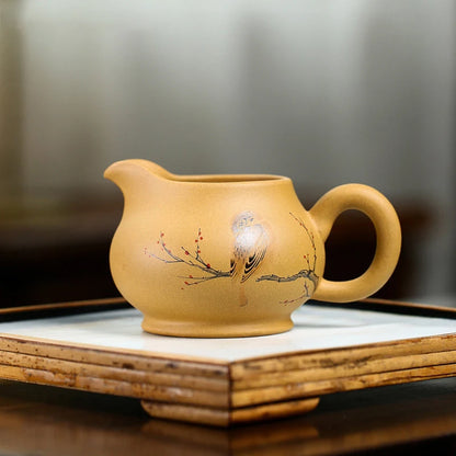 Taza de Feria de púrpura hecha a mano, doméstica, separador té de barro, de de té chino, mineral crudo, taza de Zisha, 210ml