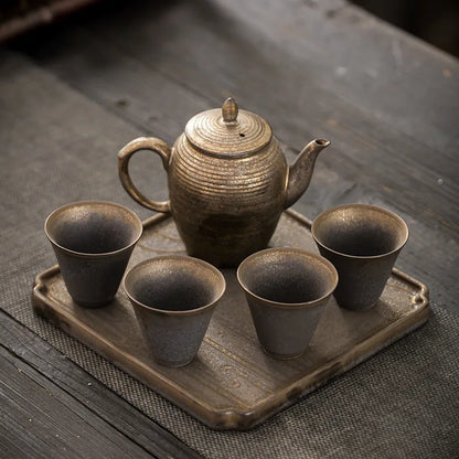 Tea Art Tea Set Household Ceramic Complete Set Cup Sets Teaware Kitchen Dining Bar Home Garden