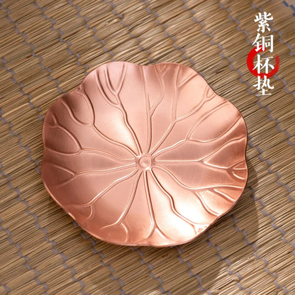 Tea Boiling Kettle Handmade Pure Copper Kettle Can Be Used Electric Ceramic Stove Teapot Side Handle Fair Cup Copper Pot Tea Set