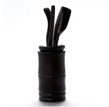 Tea Ceremony Six Gentlemen Bamboo Ceramics Tea Accessories, Kungfu Teasets, Pen, Spoon, Tube Make Tool Sets, Dropshipping