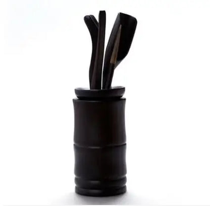 Tea Ceremony Six Gentlemen Bamboo Ceramics Tea Accessories, Kungfu Teasets, Pen, Spoon, Tube Make Tool Sets, Dropshipping