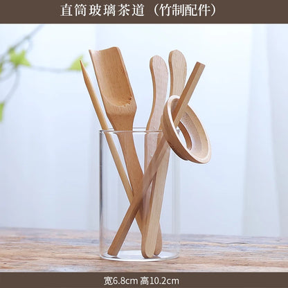 Tea Ceremony Six Gentlemen Decoration Purple Clay Ceramic Accessories, Tea Making Tools, Knife, Clip, Brush, Spoon