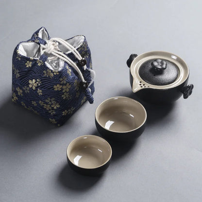 Tea Ceremony Utensils Cloth Bag Travel Tea Set Storage Bag Teacup Teapot Packing Bag Fabric Drawstring Bag Travel Tea Set Bag