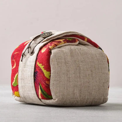 Tea Cozies Travel Portable Storage Bag Package for Tea Set, Teapot Quick Cup, Picnic Nuts Food Jewelry Cotton Protection