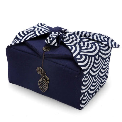 Tea Cozies Travel Tea Set Storage Bag, Tea Accessories, Cotton Linen Bag, Cloth Drinkware, Tea Ware Suit for 1 Pot 4 Cups