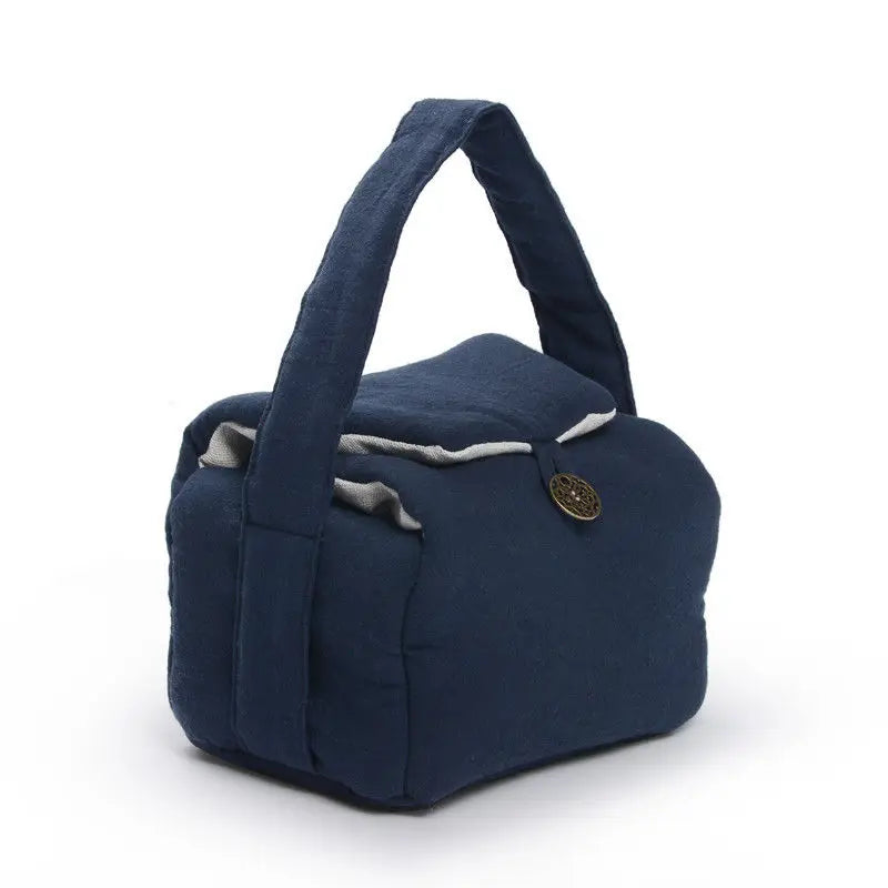 Tea Cozies Travel Tea Set Storeage Bag Portable 1 Pot 2 Cups Cloth Bag Storage Handmade Cotton Linen Suit Drinkware Teaware