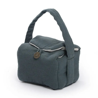 Tea Cozies Travel Tea Set Storeage Bag Portable 1 Pot 2 Cups Cloth Bag Storage Handmade Cotton Linen Suit Drinkware Teaware