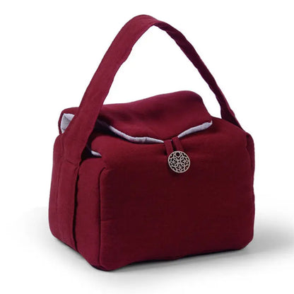 Tea Cozies Travel Tea Set Storeage Bag Portable 1 Pot 2 Cups Cloth Bag Storage Handmade Cotton Linen Suit Drinkware Teaware