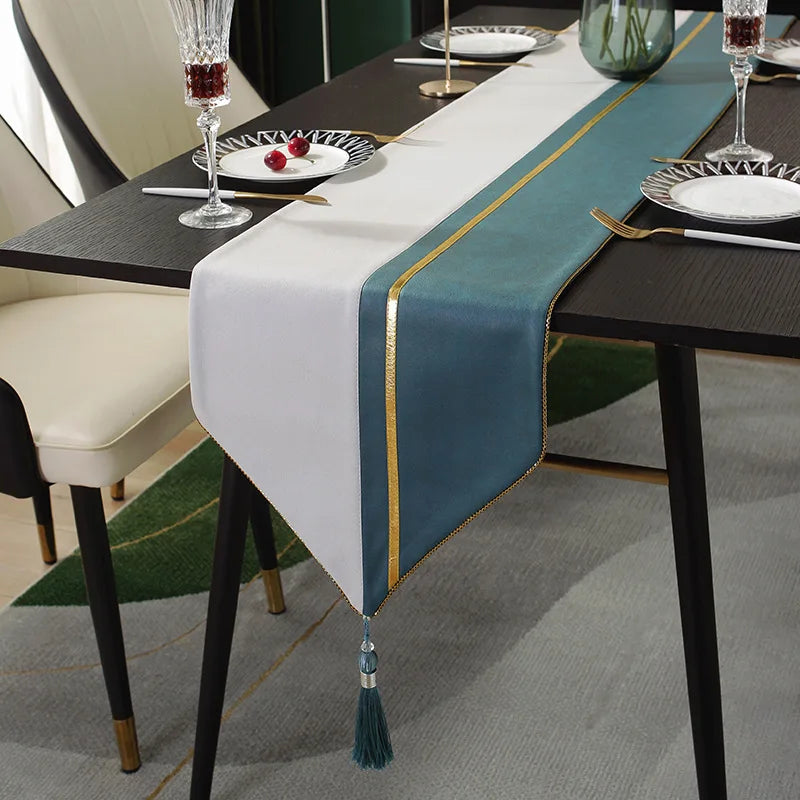 Tea Flag Table Runner Wedding Modern Light Luxury Sample Room Nordic Simplicity Tv Cabinet Fabric Linen Home Textile Garden