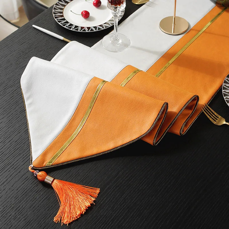 Tea Flag Table Runner Wedding Modern Light Luxury Sample Room Nordic Simplicity Tv Cabinet Fabric Linen Home Textile Garden