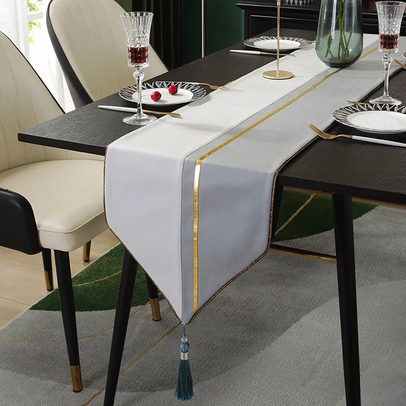 Tea Flag Table Runner Wedding Modern Light Luxury Sample Room Nordic Simplicity Tv Cabinet Fabric Linen Home Textile Garden