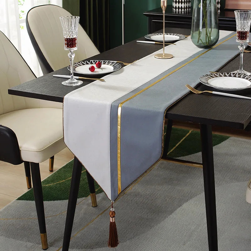 Tea Flag Table Runner Wedding Modern Light Luxury Sample Room Nordic Simplicity Tv Cabinet Fabric Linen Home Textile Garden