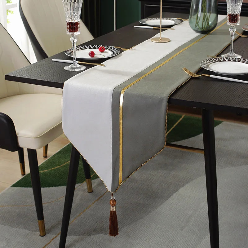 Tea Flag Table Runner Wedding Modern Light Luxury Sample Room Nordic Simplicity Tv Cabinet Fabric Linen Home Textile Garden