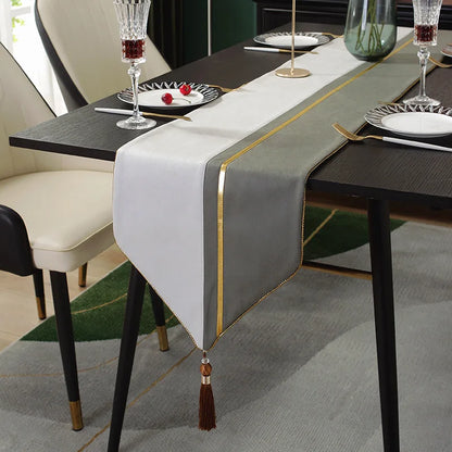 Tea Flag Table Runner Wedding Modern Light Luxury Sample Room Nordic Simplicity Tv Cabinet Fabric Linen Home Textile Garden