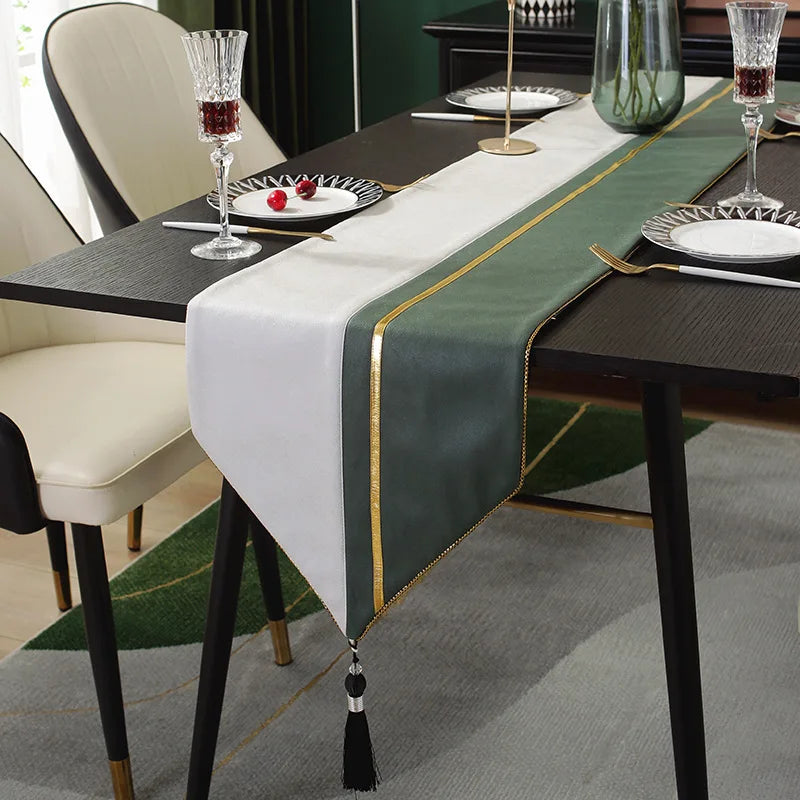 Tea Flag Table Runner Wedding Modern Light Luxury Sample Room Nordic Simplicity Tv Cabinet Fabric Linen Home Textile Garden