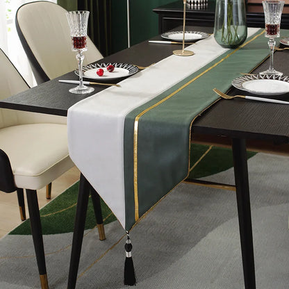 Tea Flag Table Runner Wedding Modern Light Luxury Sample Room Nordic Simplicity Tv Cabinet Fabric Linen Home Textile Garden