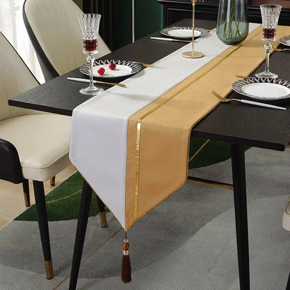 Tea Flag Table Runner Wedding Modern Light Luxury Sample Room Nordic Simplicity Tv Cabinet Fabric Linen Home Textile Garden