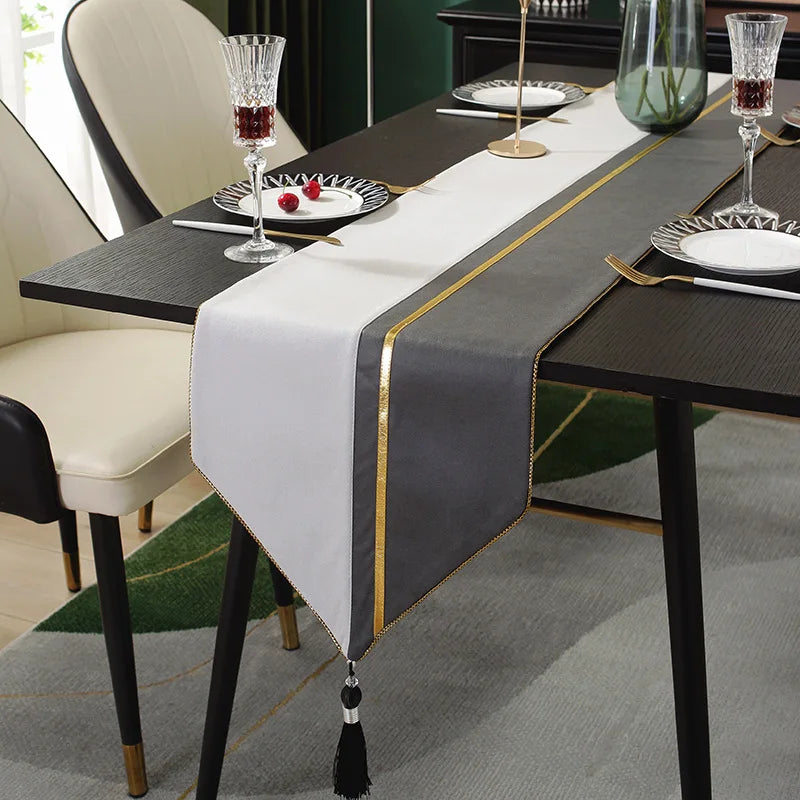Tea Flag Table Runner Wedding Modern Light Luxury Sample Room Nordic Simplicity Tv Cabinet Fabric Linen Home Textile Garden