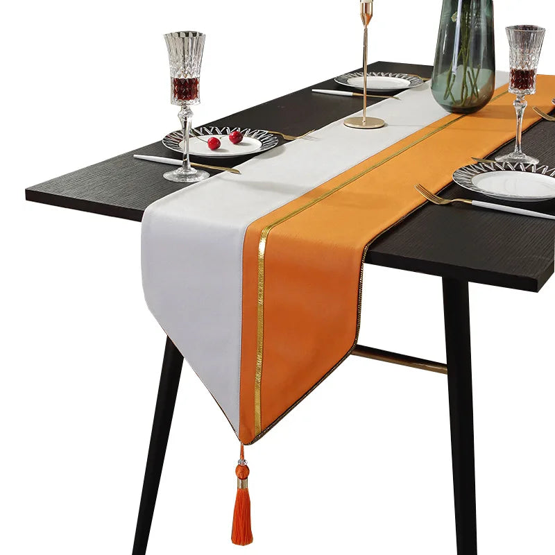 Tea Flag Table Runner Wedding Modern Light Luxury Sample Room Nordic Simplicity Tv Cabinet Fabric Linen Home Textile Garden