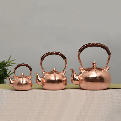 Tea Kettle Teapot Set Vintage Water Kettles Teapot Japanese Handmade Infuser Teapot Copper Coffee Pots Portable Kongfu Tea Set