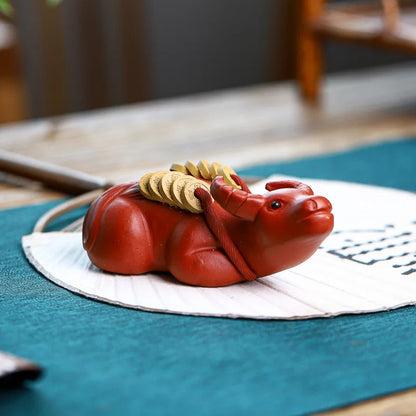 Tea Ornaments Decoration Flower Arrangement Home Desktop Root Carving Art Living Room Decorations Tea Ceremony Utensils