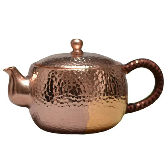Tea Pot Set Traditional Japanese Kettles Copper Coffee Pots Handmade Infuser Teapot Vintage Water Kettle Metal Kung Fu Tea Table