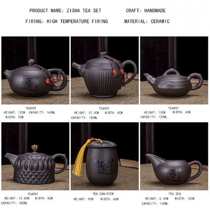 Tea Set Purple clay Portable Teapot Set Outdoor Travel Gaiwan Tea Cups of Tea Ceremony Teacup Fine Gift Organizer