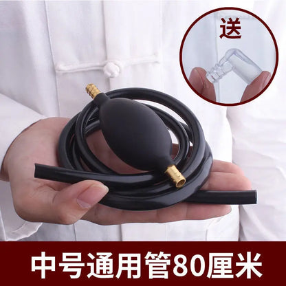 Tea Tray Drain Pipe With Water-absorbing Ball Silicone Copper Joints, Tea Table Down Water Pipe Hose Tea Ceremony Tea Set