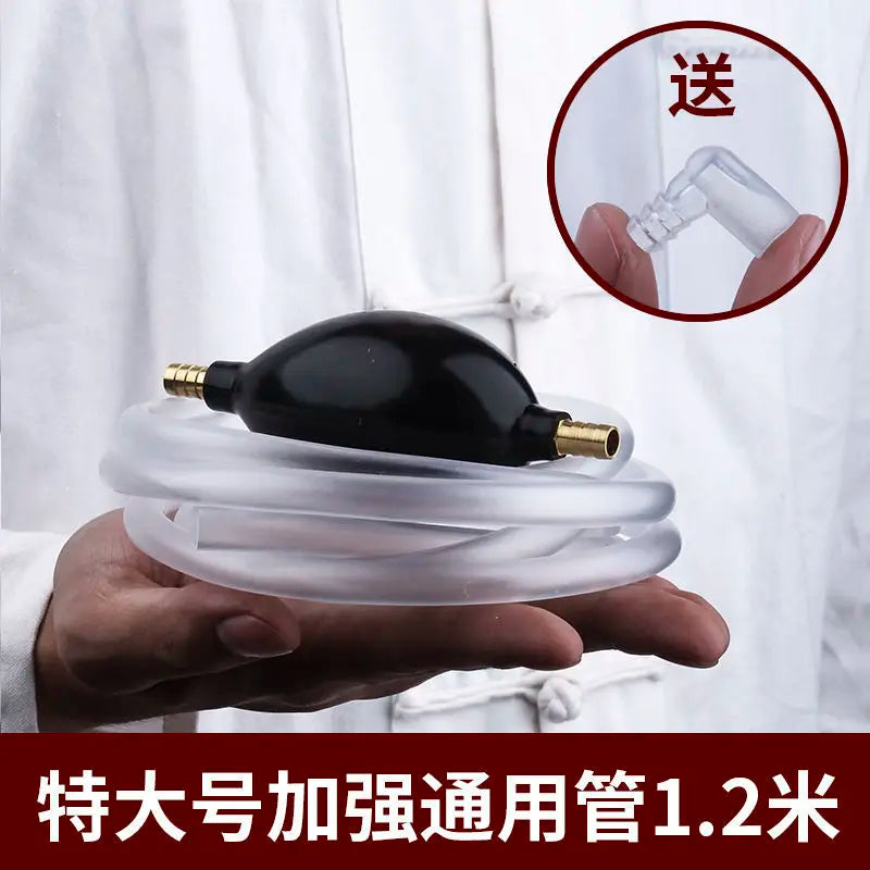Tea Tray Drain Pipe With Water-absorbing Ball Silicone Copper Joints, Tea Table Down Water Pipe Hose Tea Ceremony Tea Set