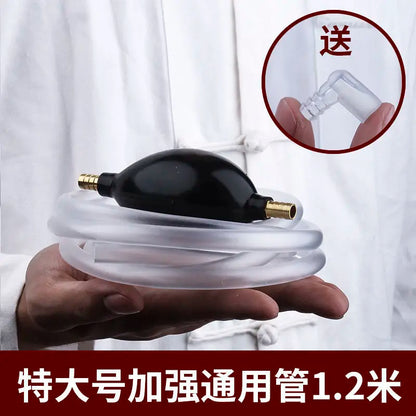 Tea Tray Drain Pipe With Water-absorbing Ball Silicone Copper Joints, Tea Table Down Water Pipe Hose Tea Ceremony Tea Set