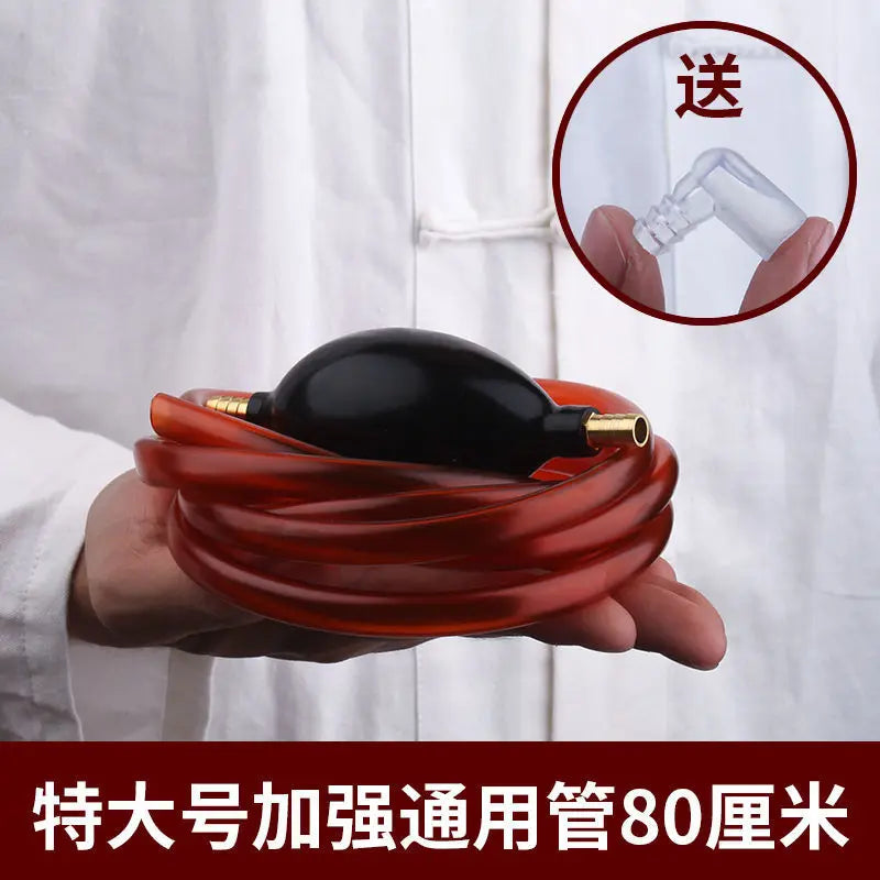 Tea Tray Drain Pipe With Water-absorbing Ball Silicone Copper Joints, Tea Table Down Water Pipe Hose Tea Ceremony Tea Set