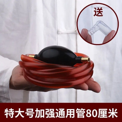 Tea Tray Drain Pipe With Water-absorbing Ball Silicone Copper Joints, Tea Table Down Water Pipe Hose Tea Ceremony Tea Set
