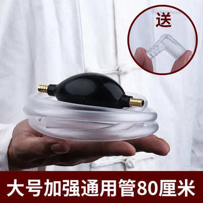 Tea Tray Drain Pipe With Water-absorbing Ball Silicone Copper Joints, Tea Table Down Water Pipe Hose Tea Ceremony Tea Set