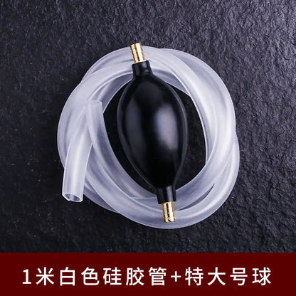 Tea Tray Drain Pipe With Water-absorbing Ball Silicone Copper Joints, Tea Table Down Water Pipe Hose Tea Ceremony Tea Set