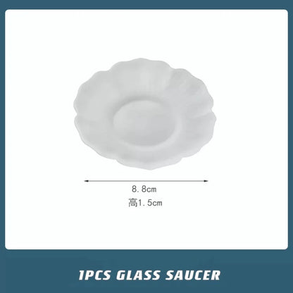 Tea ceremony чай Glass tea making bowl drainage bowl tea making utensil green tea Japanese style fair cup tea set tea ware set