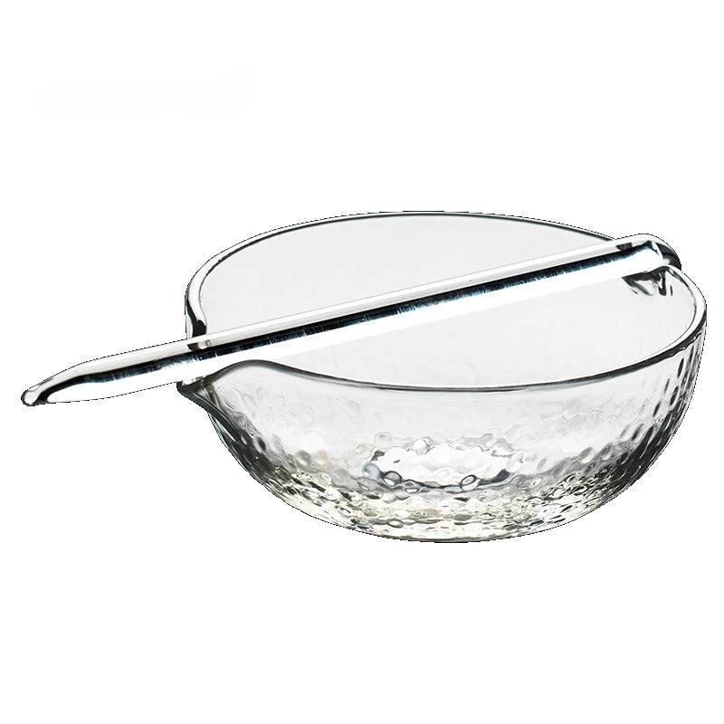 Tea ceremony чай Glass tea making bowl drainage bowl tea making utensil green tea Japanese style fair cup tea set tea ware set