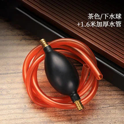 Tea tray drainage pipe with water suction ball Kung Fu tea set accessories tea table lower water pipe silicone hose tea ceremony