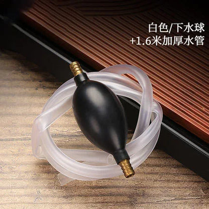 Tea tray drainage pipe with water suction ball Kung Fu tea set accessories tea table lower water pipe silicone hose tea ceremony