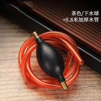 Tea tray drainage pipe with water suction ball Kung Fu tea set accessories tea table lower water pipe silicone hose tea ceremony
