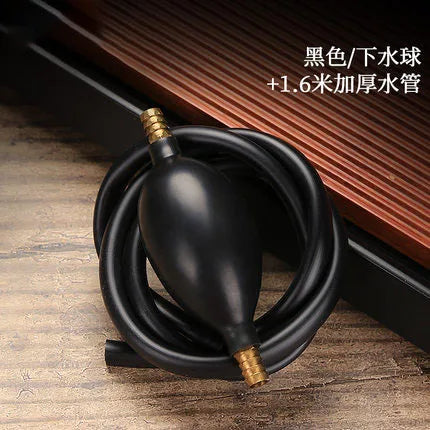 Tea tray drainage pipe with water suction ball Kung Fu tea set accessories tea table lower water pipe silicone hose tea ceremony