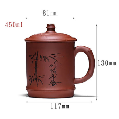 Teacup Purple Clay Tea cup Ceramic Cup Zisha Mug Chinese Teaware Free Shipping
