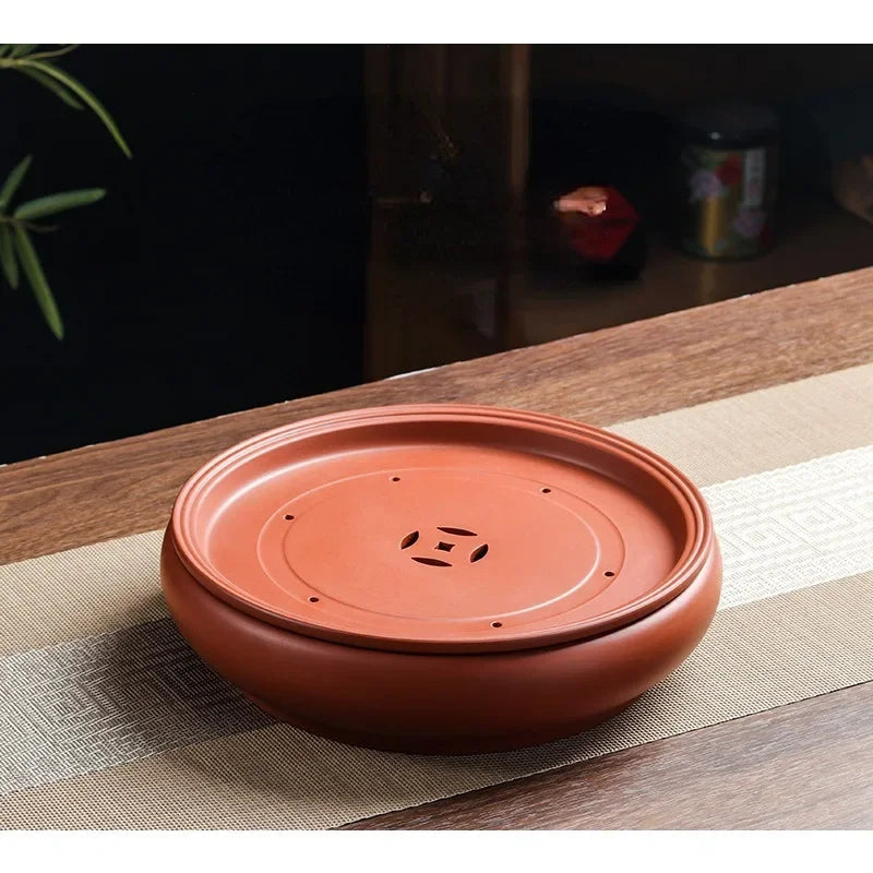 Teapot Base Zhu Ni Teapot Trivets Saucer For Teapot Coin Kung Fu Tea Ceremony Red Water Storage Tea Trays Chao Zhou Zhu Base