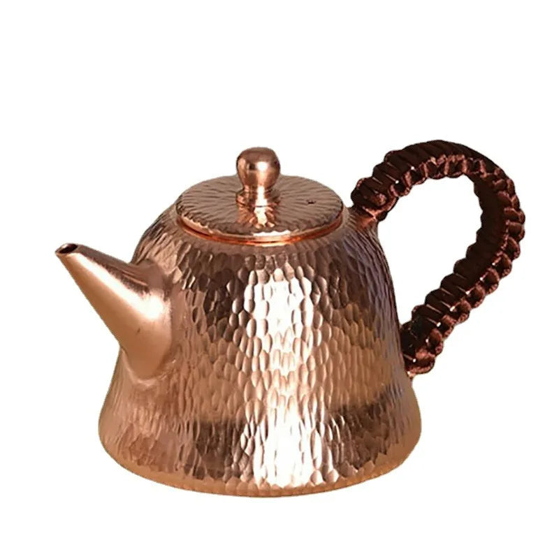 Teapot Japanese Handmade Teapots Large Vintage Tea Kettle Teapot Set Copper Coffee Pots Metal Brass Kettle Kung Fu Tea Table