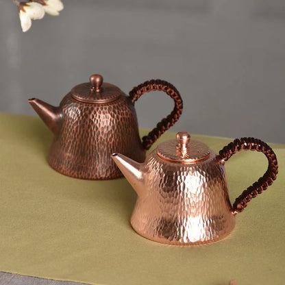 Teapot Japanese Handmade Teapots Large Vintage Tea Kettle Teapot Set Copper Coffee Pots Metal Brass Kettle Kung Fu Tea Table