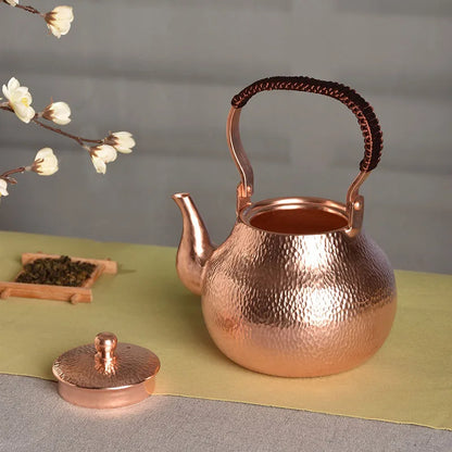 Teapot Large Teapot Set Japanese Copper Coffee Pots  Vintage Tea Pot Set Handmade Water Jug Metal Kung Fu Tea Set Gift 1300ML