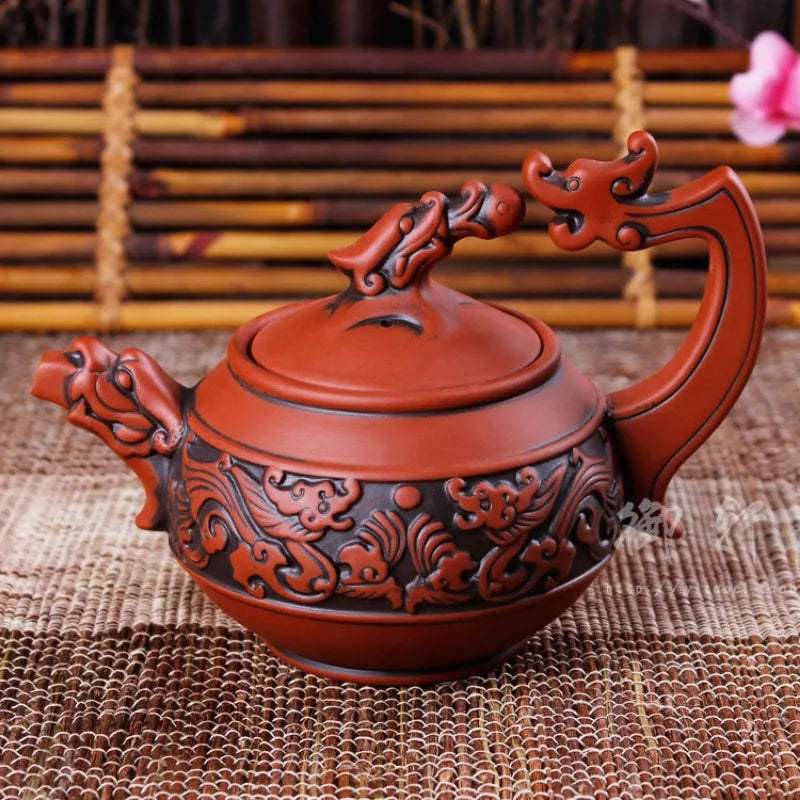 Teapot Pure Handmade The Red Clay Teapot Handle Antique Teapot Special Offer