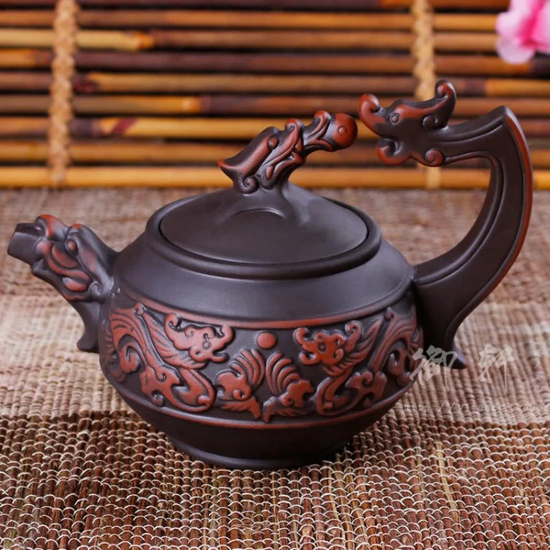Teapot Pure Handmade The Red Clay Teapot Handle Antique Teapot Special Offer