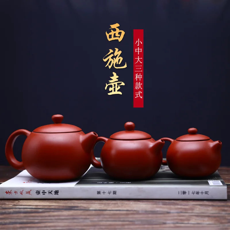 Teapot Tea Pot Filter Xishi Pot Beauties Handmade Purple Clay Teaware Customized Gifts Drinkware Set Drink Puer