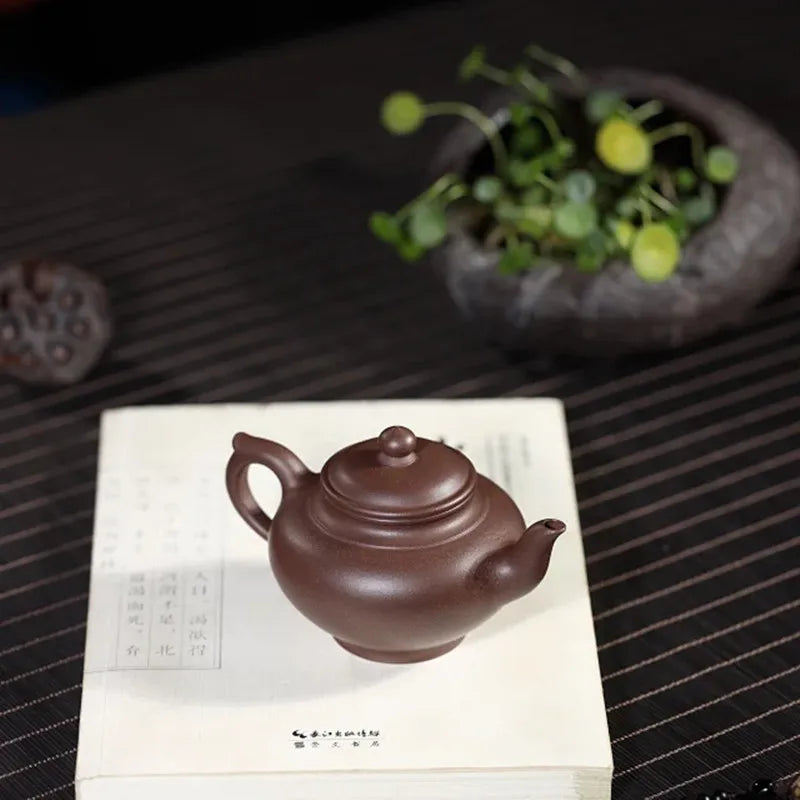 Teapot Tea Pot filter Xishi Pot Beauties Handmade Purple Clay Teaware customized Gifts  Drinkware Set Drink Puer
